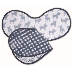ADEN AND ANAIS 2-pack BLUE BURP/BIB CLOTHS
